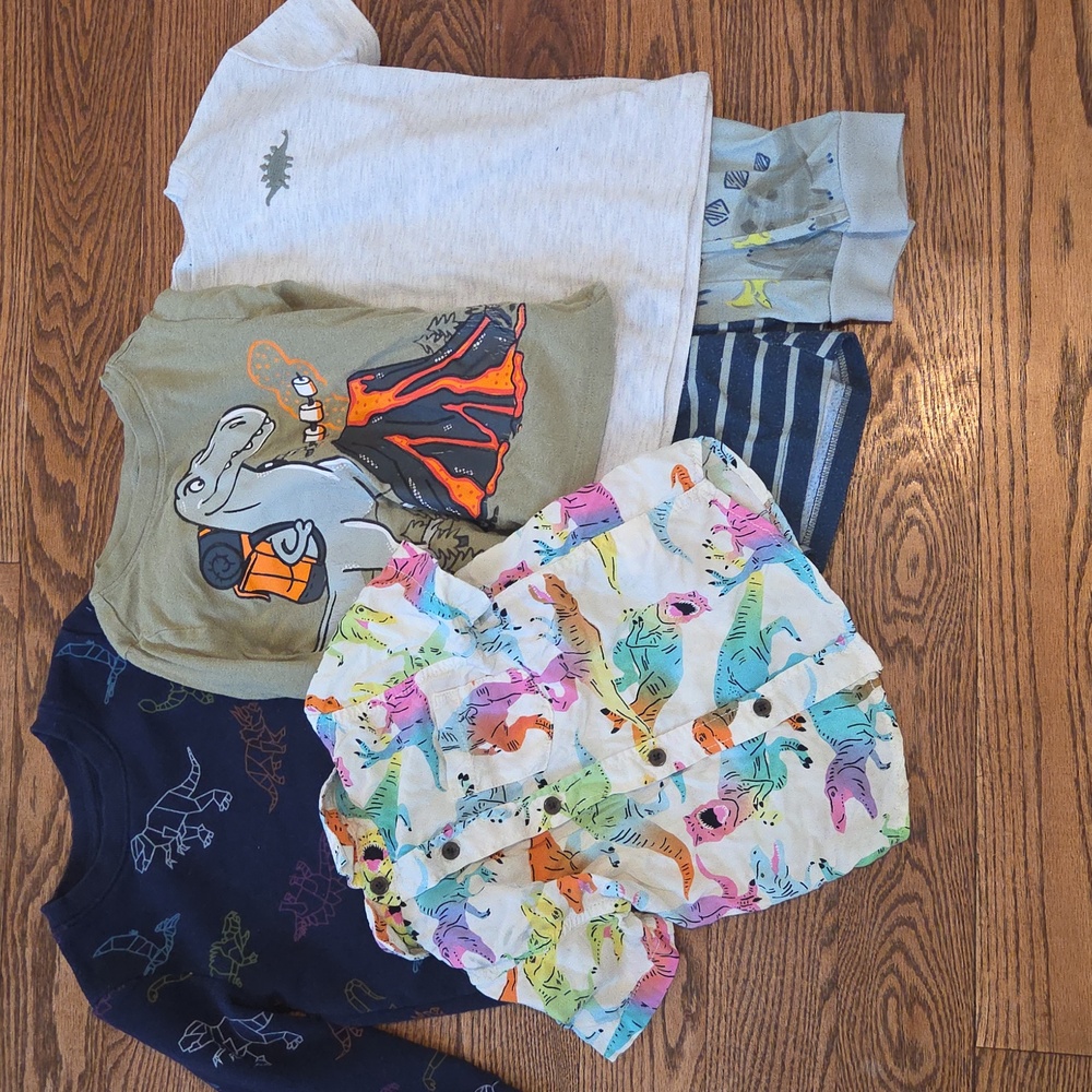 Toddler - Dinosaur Bundle: Sweatshirt, Shirts, Pants & Shorts - 3T
